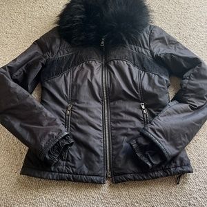 Prada Fur Black Jacket Medium
